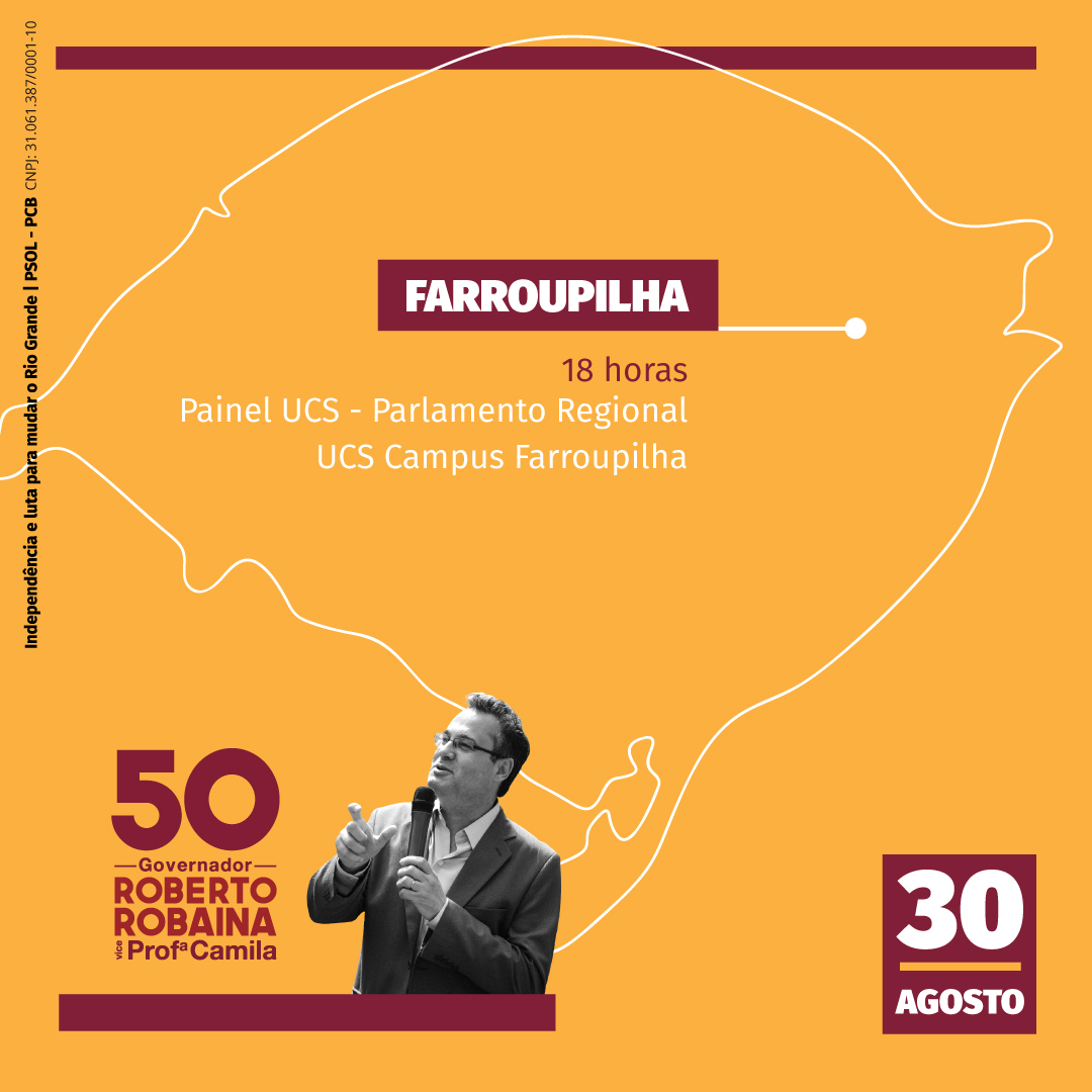 Roberto Robaina estará em Caxias do Sul e Farroupilha nesta quinta-feira (30)