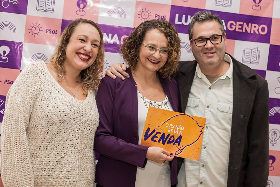 Com participação de Roberto Robaina, Luciana Genro lança pré-candidatura a deputada estadual